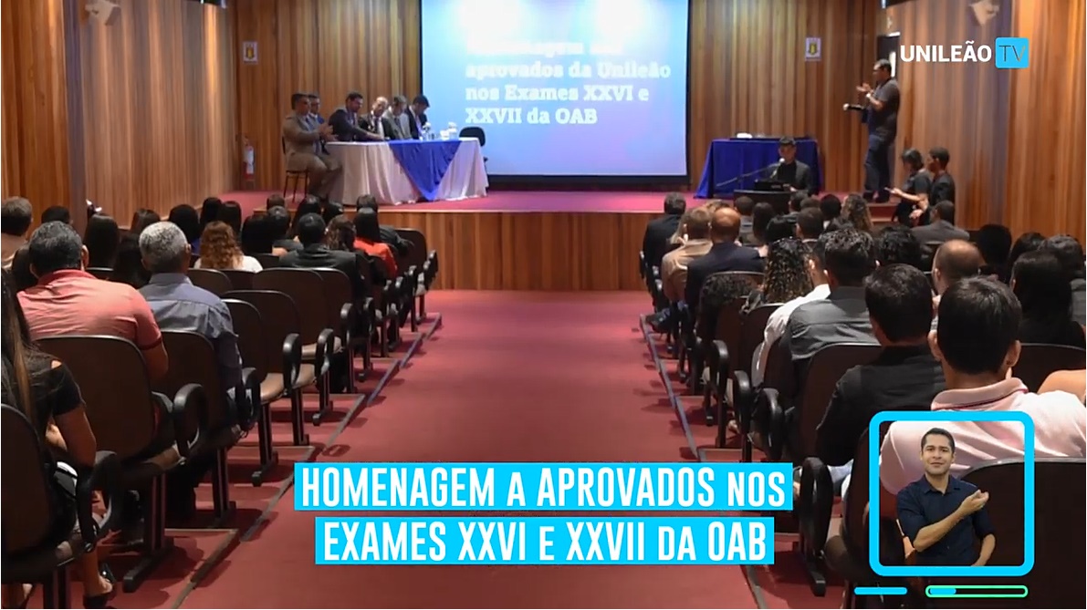 Homenagem aos aprovados nos Exames XXVI e XXVII da OAB