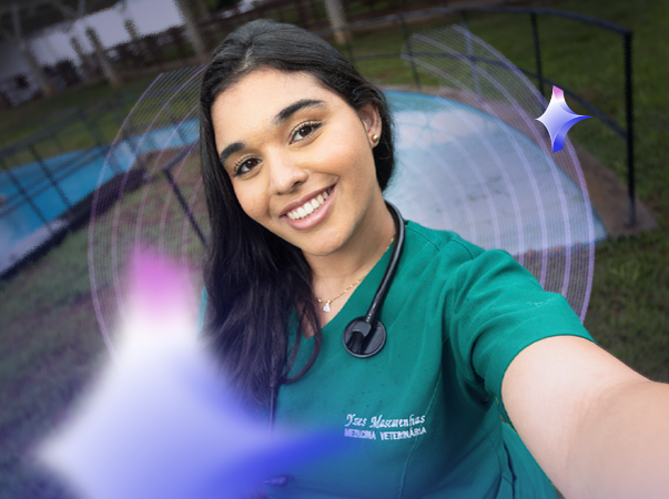 Da admiração pelo avô aos corredores do Hospital Veterinário: conheça a história da estudante Yzes